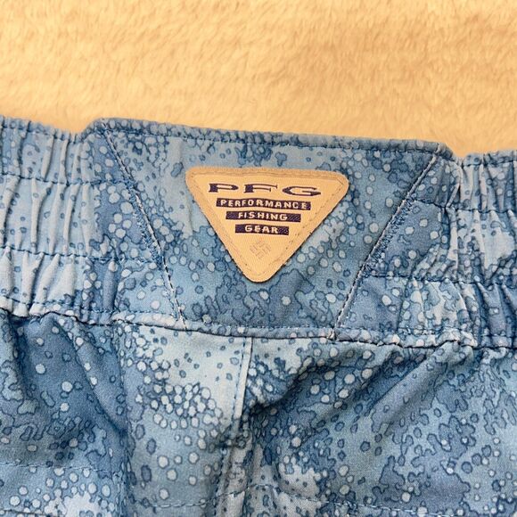 Columbia PFG Womens Tidal Sands II Shorts Blue Zip Pockets Sz Small 5” UPF 50 - Picture 6 of 11